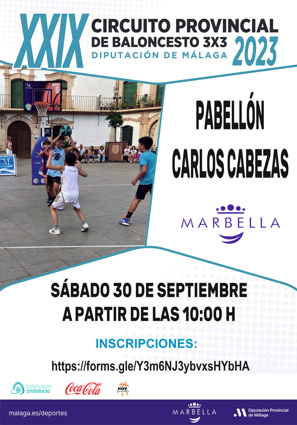 El pabellón deportivo Carlos Cabezas albergará el próximo 30 de septiembre el Torneo de Baloncesto 3x3 del XXIX Circuito Provincial